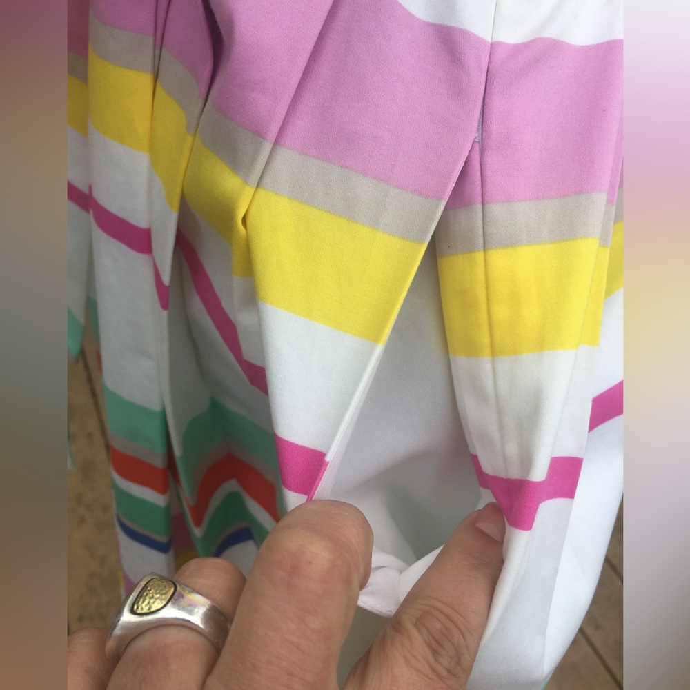 KATE SPADE Sweet Candy Stripes Pleated Dress - Size 4 - Retails for $398. - Picture 10 of 17